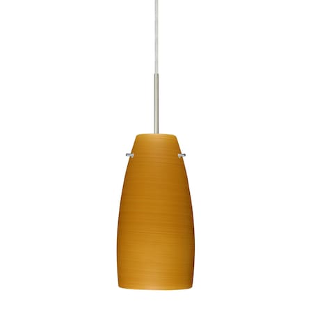 Besa Lighting Tao 10 Cord Pendant, Oak, Satin Nickel Finish, 1x9W LED 1JT-1512OK-LED-SN